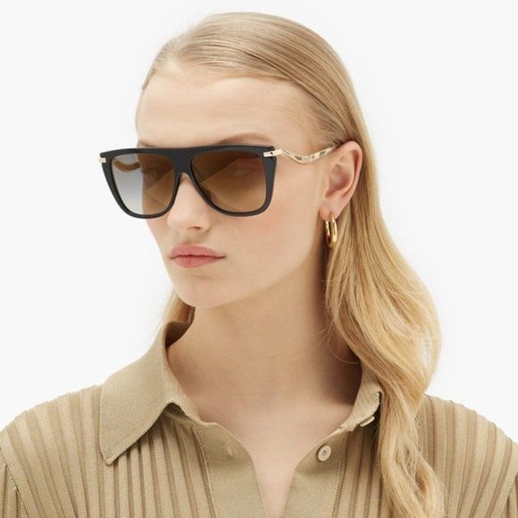 ? JIMMY CHOO SUVI/S PJP08 Sunglasses Blue Dark Blue Browline Gradient Women main image 5
